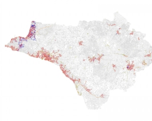 Réseaux EU et EP sur l'ensemble d'une communauté de communes